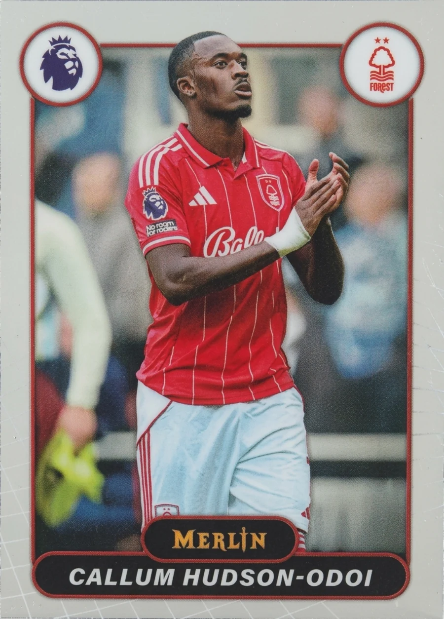 Interactive digital twin of a Callum Hudson-Odoi Merlin trading card